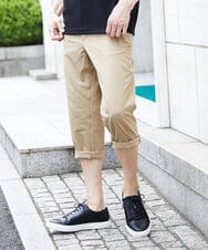 MKLGU08127 MK MICHEL KLEIN HOMME(MKミッシェルクランオム) ストレッチクロップドパンツ ベージュ(83)