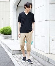 MKLGU08127 MK MICHEL KLEIN HOMME(MKミッシェルクランオム) ストレッチクロップドパンツ ベージュ(83)