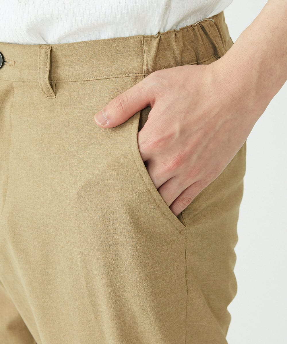 MKLGU08127 MK MICHEL KLEIN HOMME(MKミッシェルクランオム) ストレッチクロップドパンツ ベージュ(83)