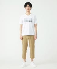 MKLGU08127 MK MICHEL KLEIN HOMME(MKミッシェルクランオム) ストレッチクロップドパンツ ベージュ(83)