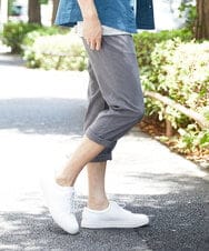 MKLGU08127 MK MICHEL KLEIN HOMME(MKミッシェルクランオム) ストレッチクロップドパンツ グレー(92)