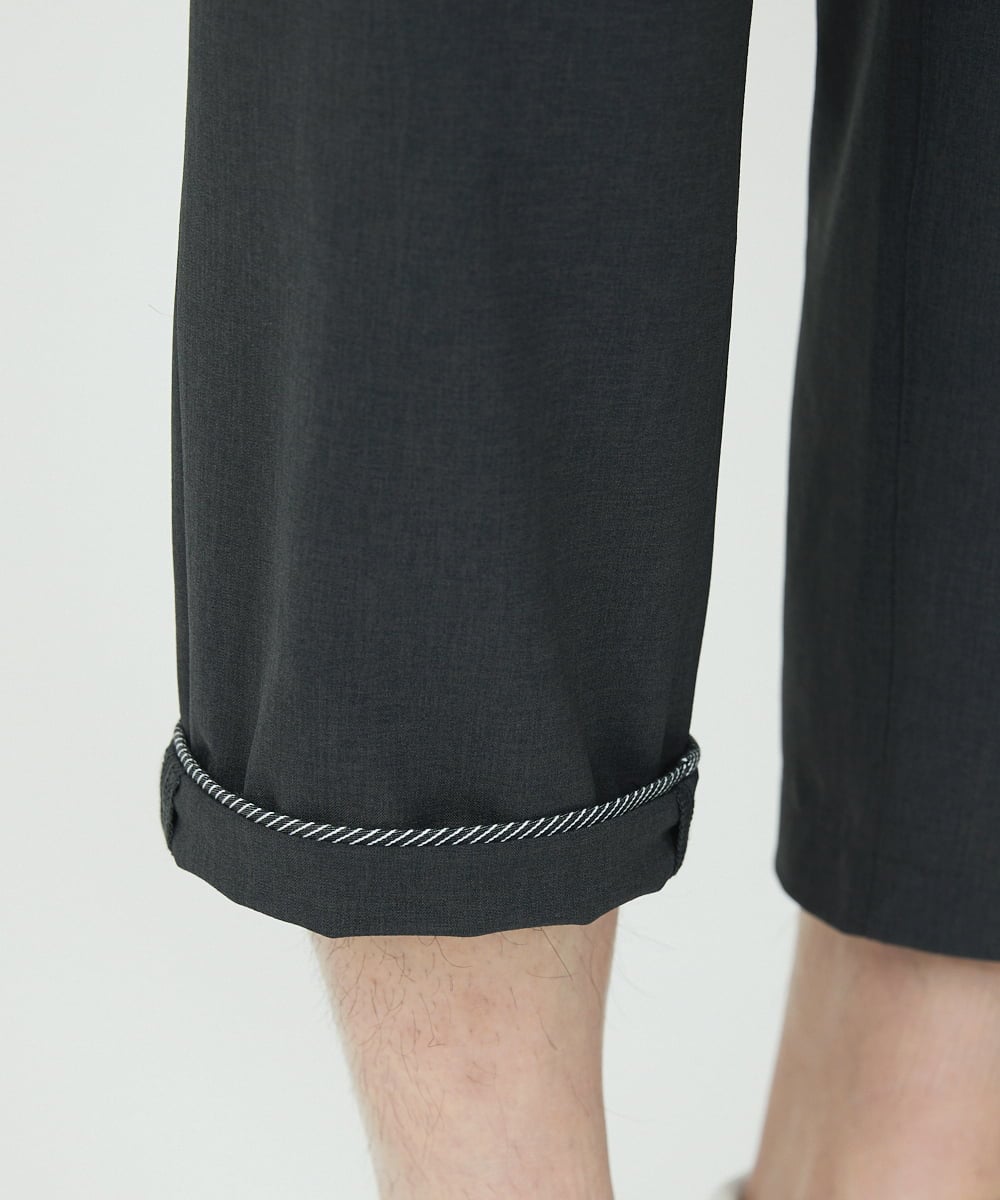 MKLGU08127 MK MICHEL KLEIN HOMME(MKミッシェルクランオム) ストレッチクロップドパンツ ダークグレー(93)
