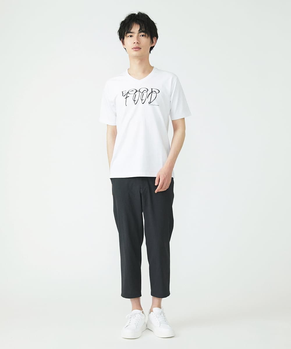 MKLGU08127 MK MICHEL KLEIN HOMME(MKミッシェルクランオム) ストレッチクロップドパンツ ダークグレー(93)