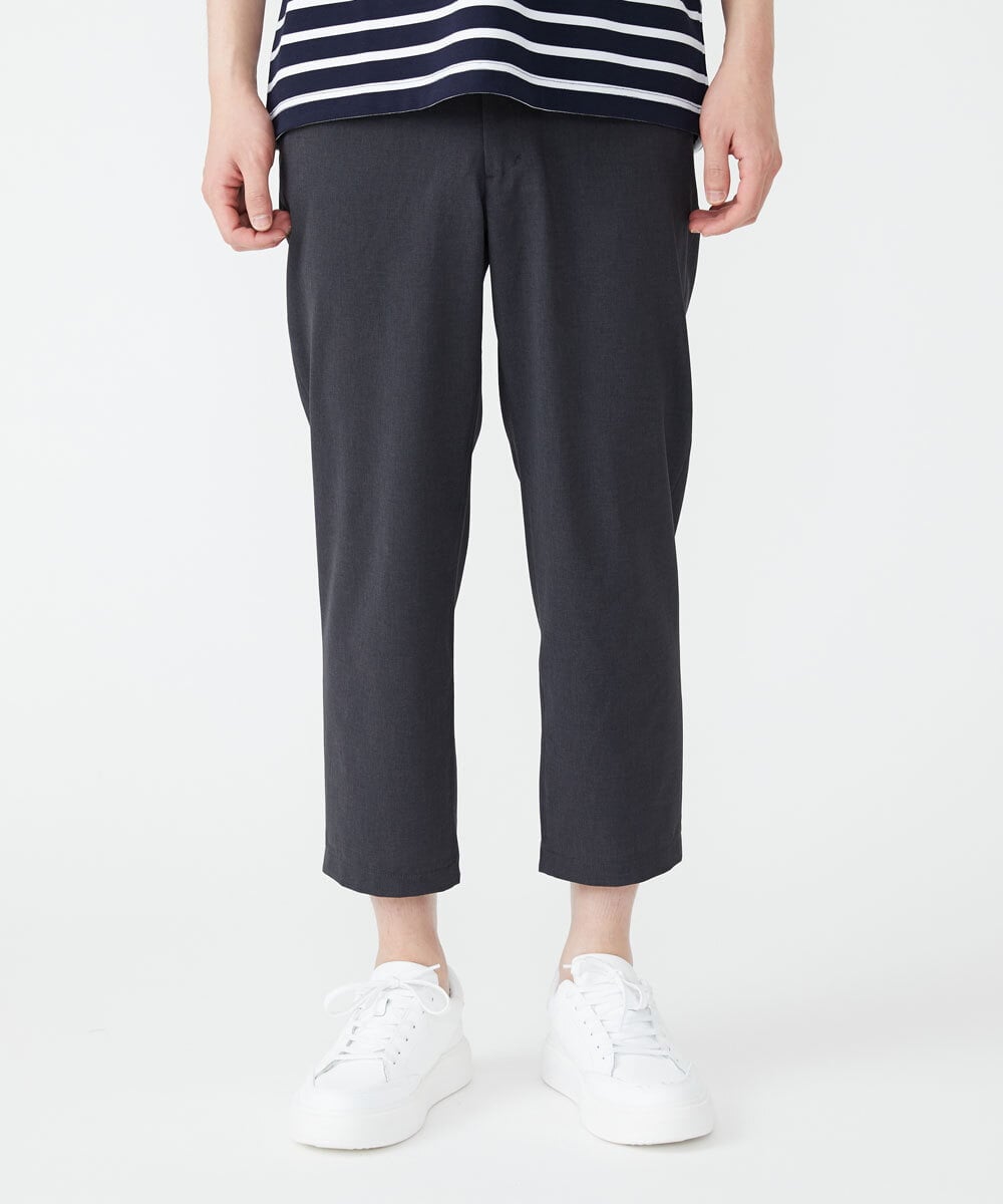 MKLGU08127 MK MICHEL KLEIN HOMME(MKミッシェルクランオム) ストレッチクロップドパンツ ダークグレー(93)