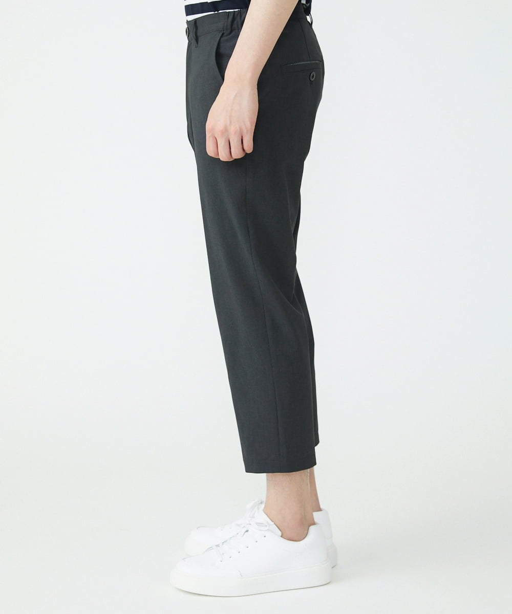MKLGU08127 MK MICHEL KLEIN HOMME(MKミッシェルクランオム) ストレッチクロップドパンツ ダークグレー(93)