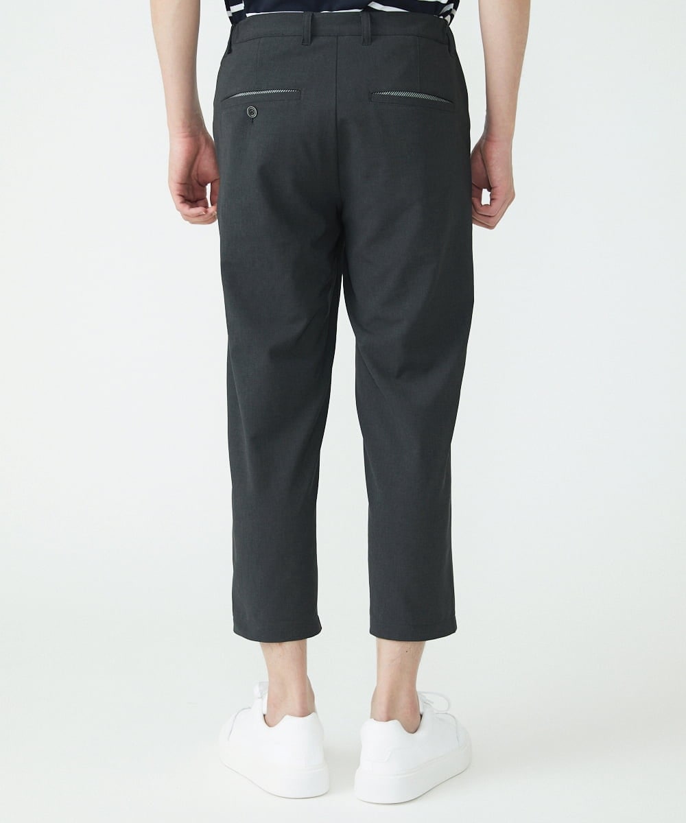 MKLGU08127 MK MICHEL KLEIN HOMME(MKミッシェルクランオム) ストレッチクロップドパンツ ダークグレー(93)