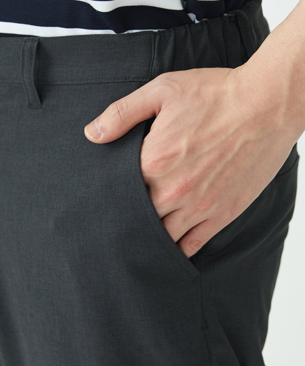 MKLGU08127 MK MICHEL KLEIN HOMME(MKミッシェルクランオム) ストレッチクロップドパンツ ダークグレー(93)