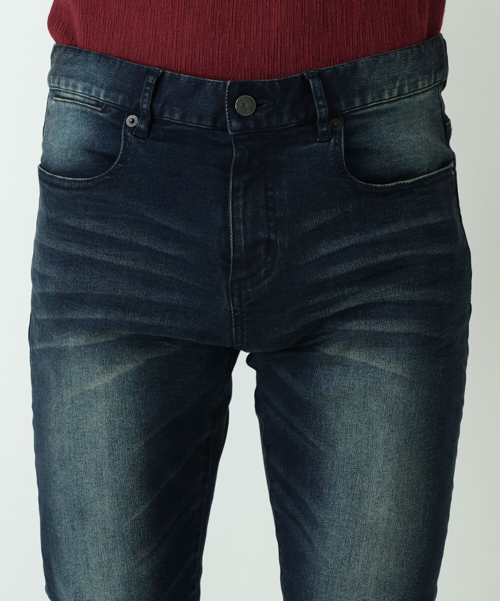 MKLGU42130 MK MICHEL KLEIN HOMME(MKミッシェルクランオム) スキニーデニムパンツ ブルー(55)