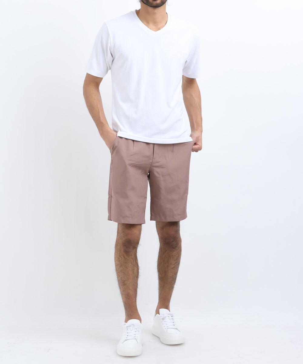 MKLGU70070 MK MICHEL KLEIN HOMME(MKミッシェルクランオム) ショートパンツ アイボリー(80)