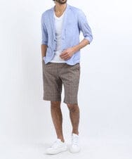 MKLGU71070 MK MICHEL KLEIN HOMME(MKミッシェルクランオム) ショートパンツ ベージュ(83)