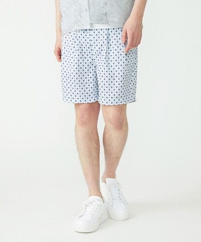 MKLGU89090 MK MICHEL KLEIN HOMME サテンショートパンツ