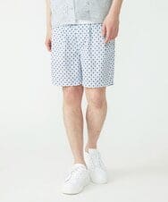 MKLGU89090 MK MICHEL KLEIN HOMME(MKミッシェルクランオム) サテンショートパンツ ブルー(55)