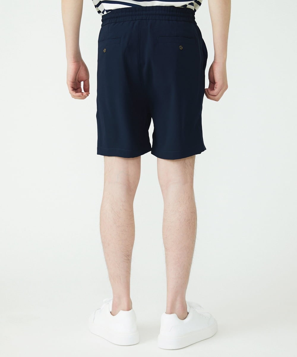 MKLGU89090 MK MICHEL KLEIN HOMME(MKミッシェルクランオム) サテンショートパンツ ネイビー(57)
