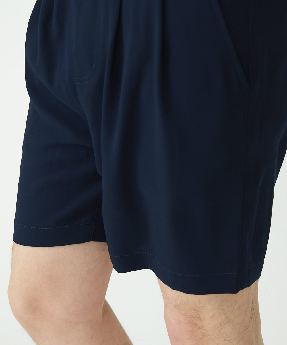 MKLGU89090 MK MICHEL KLEIN HOMME(MKミッシェルクランオム) サテンショートパンツ ネイビー(57)