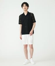 MKLGU89090 MK MICHEL KLEIN HOMME(MKミッシェルクランオム) サテンショートパンツ ホワイト(90)