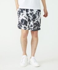 MKLGU89090 MK MICHEL KLEIN HOMME(MKミッシェルクランオム) サテンショートパンツ ブラック(94)