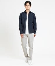 MKLGV56136 MK MICHEL KLEIN HOMME(MKミッシェルクランオム) RENAPES / ピケストレッチパンツ アイボリー(80)