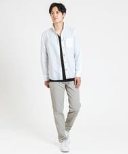 MKLGV56136 MK MICHEL KLEIN HOMME(MKミッシェルクランオム) RENAPES / ピケストレッチパンツ アイボリー(80)