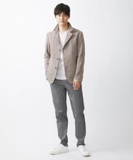 MKLGV57130 MK MICHEL KLEIN HOMME(MKミッシェルクランオム) MAGICヘリンボンパンツ ダークグレー(93)