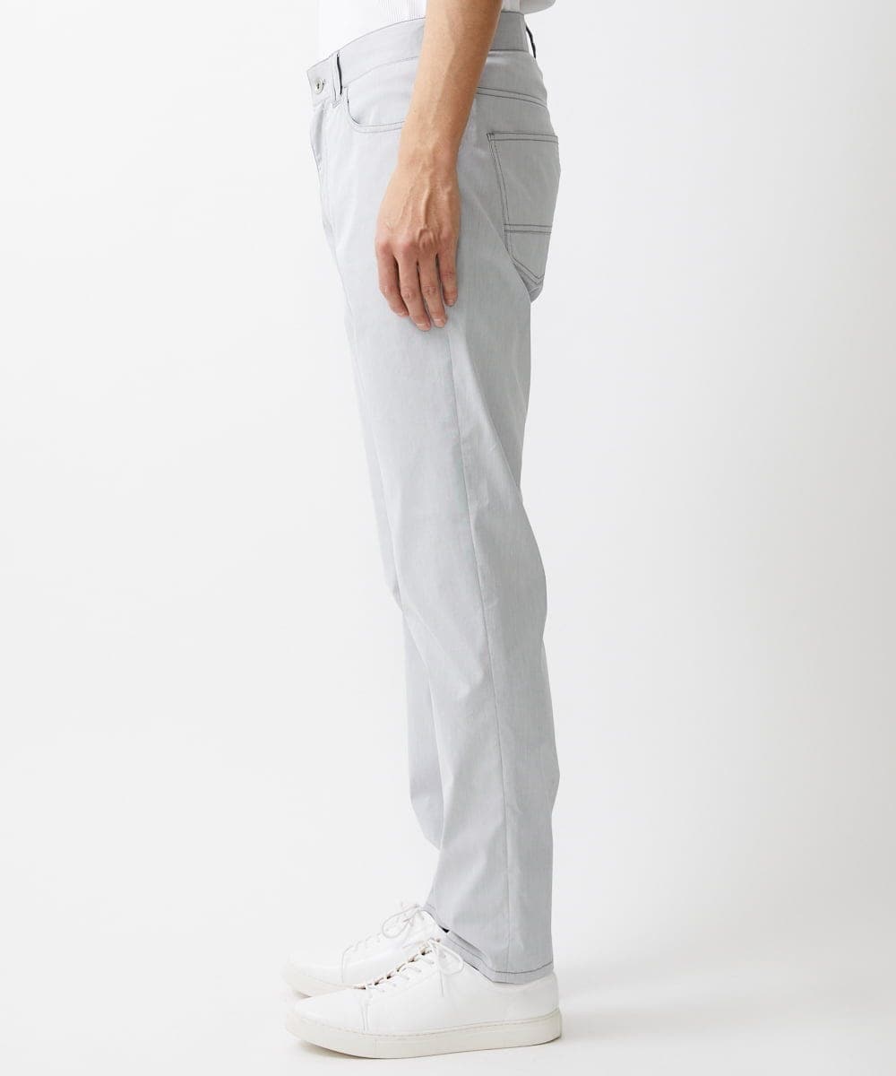 MKLGV59140 MK MICHEL KLEIN HOMME(MKミッシェルクランオム) ベーシックパンツ / ピケストレッチ ライトグレー