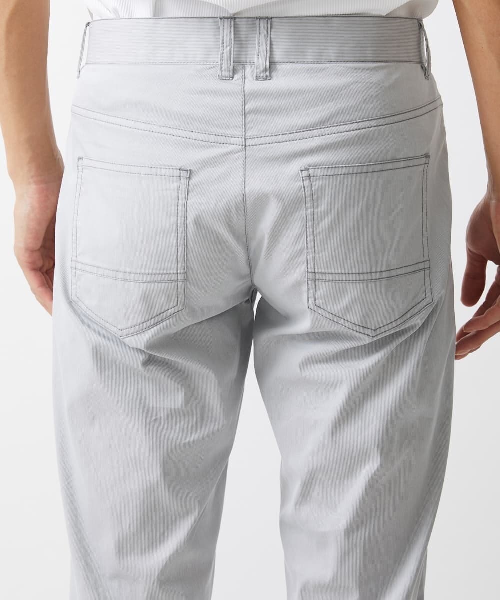 MKLGV59140 MK MICHEL KLEIN HOMME(MKミッシェルクランオム) ベーシックパンツ / ピケストレッチ ライトグレー