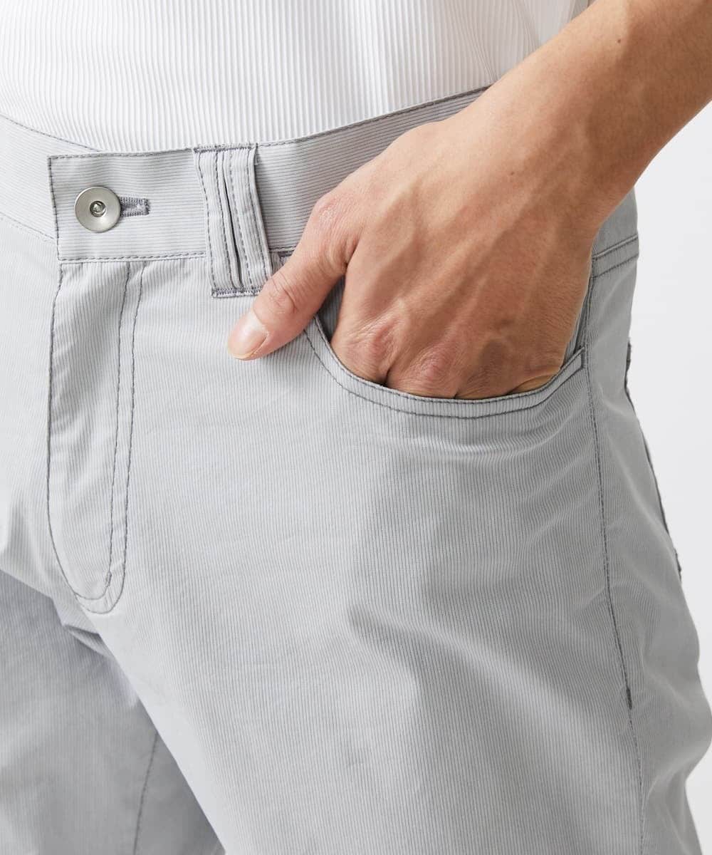 MKLGV59140 MK MICHEL KLEIN HOMME(MKミッシェルクランオム) ベーシックパンツ / ピケストレッチ ライトグレー