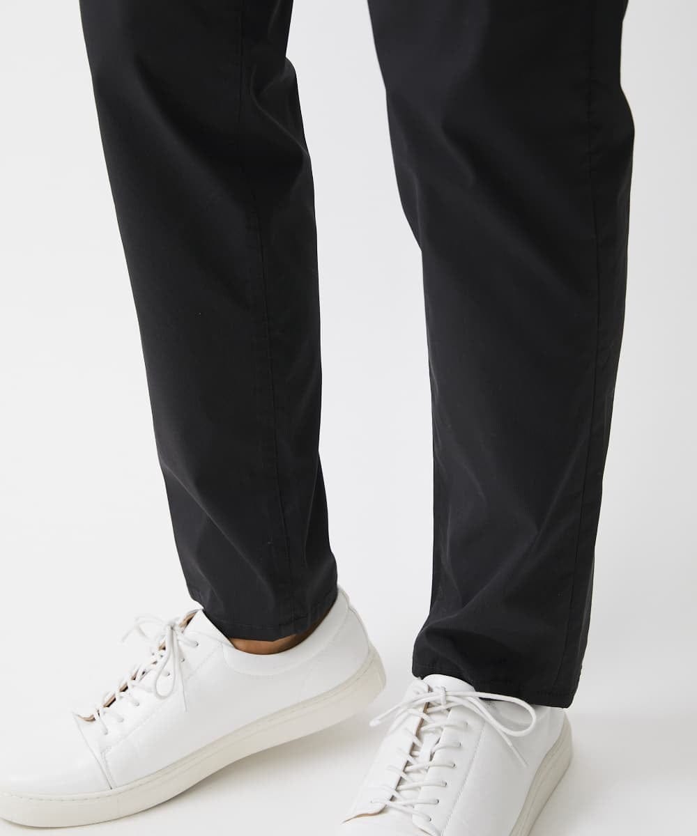 MKLGV59140 MK MICHEL KLEIN HOMME(MKミッシェルクランオム) ベーシックパンツ / ピケストレッチ ブラック
