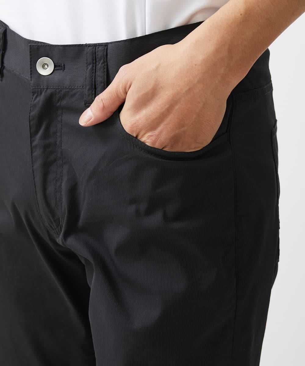 MKLGV59140 MK MICHEL KLEIN HOMME(MKミッシェルクランオム) ベーシックパンツ / ピケストレッチ ブラック