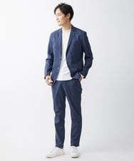 MKLGV62140 MK MICHEL KLEIN HOMME(MKミッシェルクランオム) ポリラミークールマックスパンツ 【セットアップ対応】 ブルー(55)