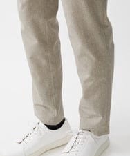 MKLGV65130 MK MICHEL KLEIN HOMME(MKミッシェルクランオム) 【機能素材/セットアップ対応】スラックスパンツ/COOLDOTS ROYAL PRINT ベージュ