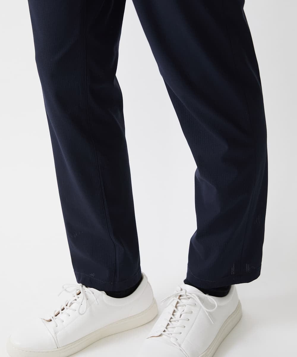 MKLGV66130 MK MICHEL KLEIN HOMME(MKミッシェルクランオム) トリコメッシュスラックス【セットアップ対応】 ネイビー
