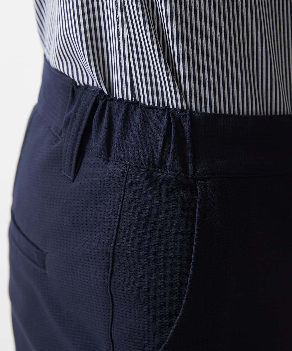 MKLGV66130 MK MICHEL KLEIN HOMME(MKミッシェルクランオム) トリコメッシュスラックス【セットアップ対応】 ネイビー