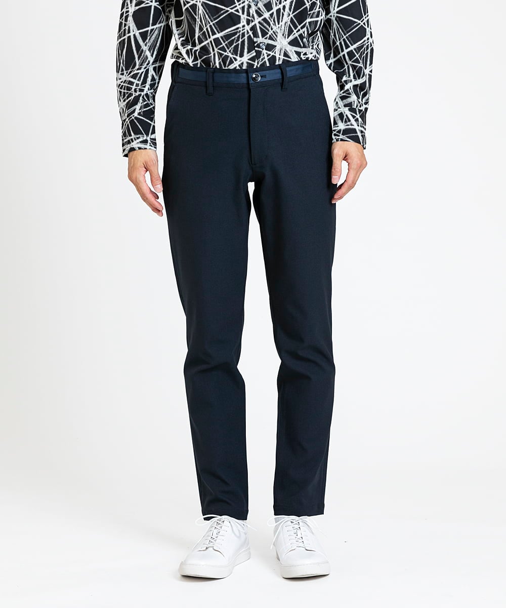 MKLGV72150 MK MICHEL KLEIN HOMME(MKミッシェルクランオム) Reflax / オックスストレッチパンツ 【セットアップ対応】 ネイビー(57)