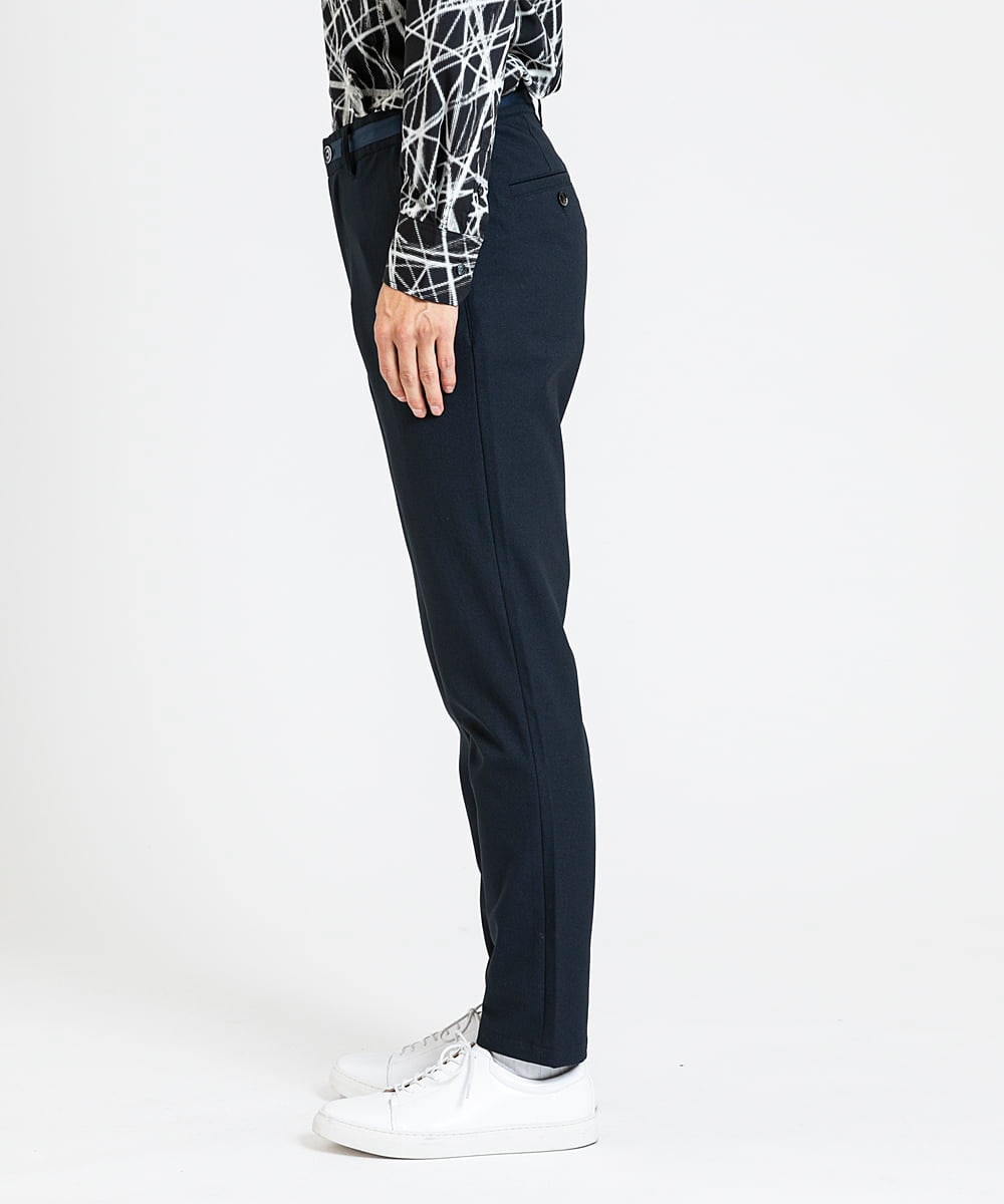 MKLGV72150 MK MICHEL KLEIN HOMME(MKミッシェルクランオム) Reflax / オックスストレッチパンツ 【セットアップ対応】 ネイビー(57)