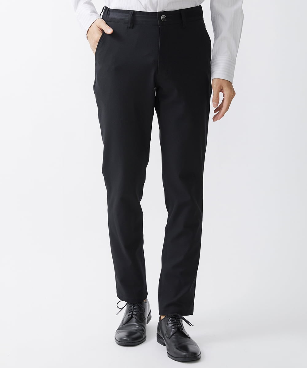 MKLGV72150 MK MICHEL KLEIN HOMME(MKミッシェルクランオム) Reflax / オックスストレッチパンツ 【セットアップ対応】 ブラック(94)