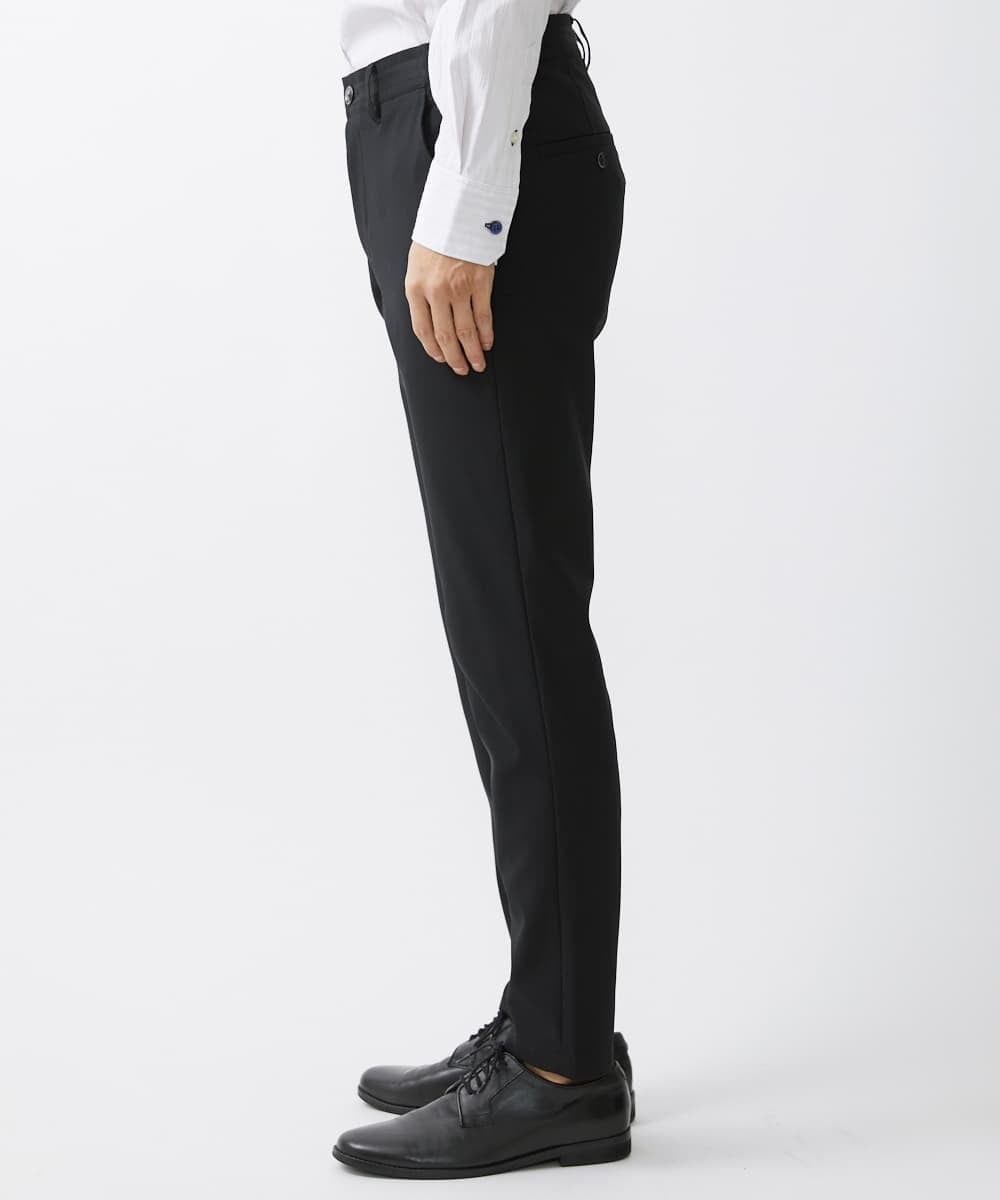 MKLGV72150 MK MICHEL KLEIN HOMME(MKミッシェルクランオム) Reflax / オックスストレッチパンツ 【セットアップ対応】 ブラック(94)