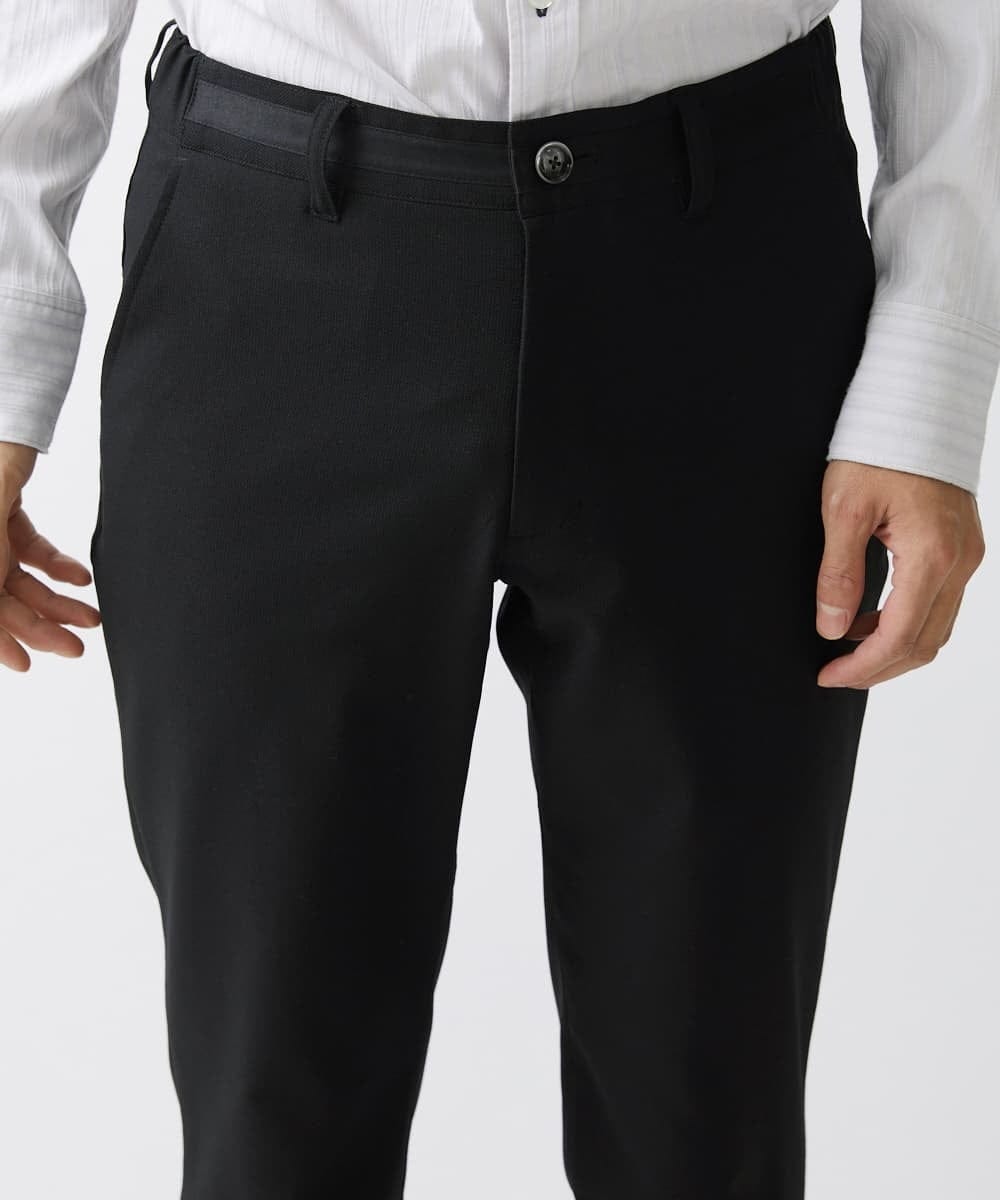 MKLGV72150 MK MICHEL KLEIN HOMME(MKミッシェルクランオム) Reflax / オックスストレッチパンツ 【セットアップ対応】 ブラック(94)