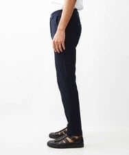 MKLGV73160 MK MICHEL KLEIN HOMME(MKミッシェルクランオム) リネンタッチ楊柳スラックスパンツ【セットアップ対応】 ネイビー
