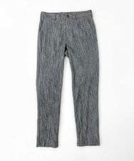 MKLGV73160 MK MICHEL KLEIN HOMME(MKミッシェルクランオム) リネンタッチ楊柳スラックスパンツ【セットアップ対応】 グレー