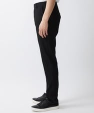 MKLGV73160 MK MICHEL KLEIN HOMME(MKミッシェルクランオム) リネンタッチ楊柳スラックスパンツ【セットアップ対応】 ブラック