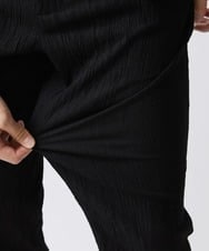 MKLGV73160 MK MICHEL KLEIN HOMME(MKミッシェルクランオム) リネンタッチ楊柳スラックスパンツ【セットアップ対応】 ブラック