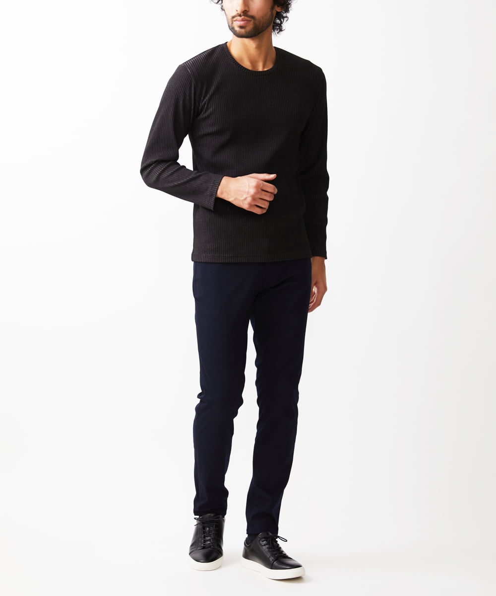 MKLGX04090 MK MICHEL KLEIN HOMME(MKミッシェルクランオム) 【全５サイズ展開】マジックストレッチパンツ ネイビー(57)