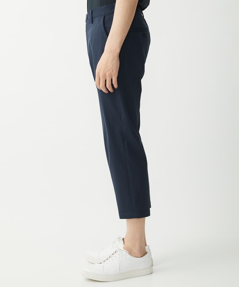 MKLGX08120 MK MICHEL KLEIN HOMME(MKミッシェルクランオム) 【大きいサイズあり】クロップドパンツ / ウォッシュドツイル ネイビー