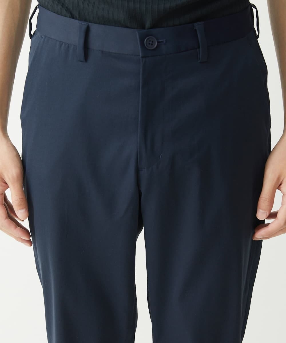MKLGX08120 MK MICHEL KLEIN HOMME(MKミッシェルクランオム) 【大きいサイズあり】クロップドパンツ / ウォッシュドツイル ネイビー