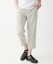 MKLGX08120 MK MICHEL KLEIN HOMME(MKミッシェルクランオム) 【大きいサイズあり】クロップドパンツ / ウォッシュドツイル アイボリー