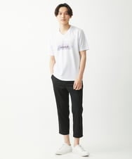 MKLGX08120 MK MICHEL KLEIN HOMME(MKミッシェルクランオム) 【大きいサイズあり】クロップドパンツ / ウォッシュドツイル ブラック