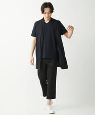 MKLGX08120 MK MICHEL KLEIN HOMME(MKミッシェルクランオム) 【大きいサイズあり】クロップドパンツ / ウォッシュドツイル ブラック