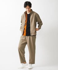 MKLGX30110 MK MICHEL KLEIN HOMME(MKミッシェルクランオム) パウダリーストレッチパンツ  セットアップ カーキ