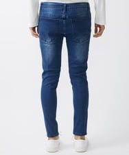 MKLGX88160 MK MICHEL KLEIN HOMME(MKミッシェルクランオム) パッチワークダメージデニム ネイビー