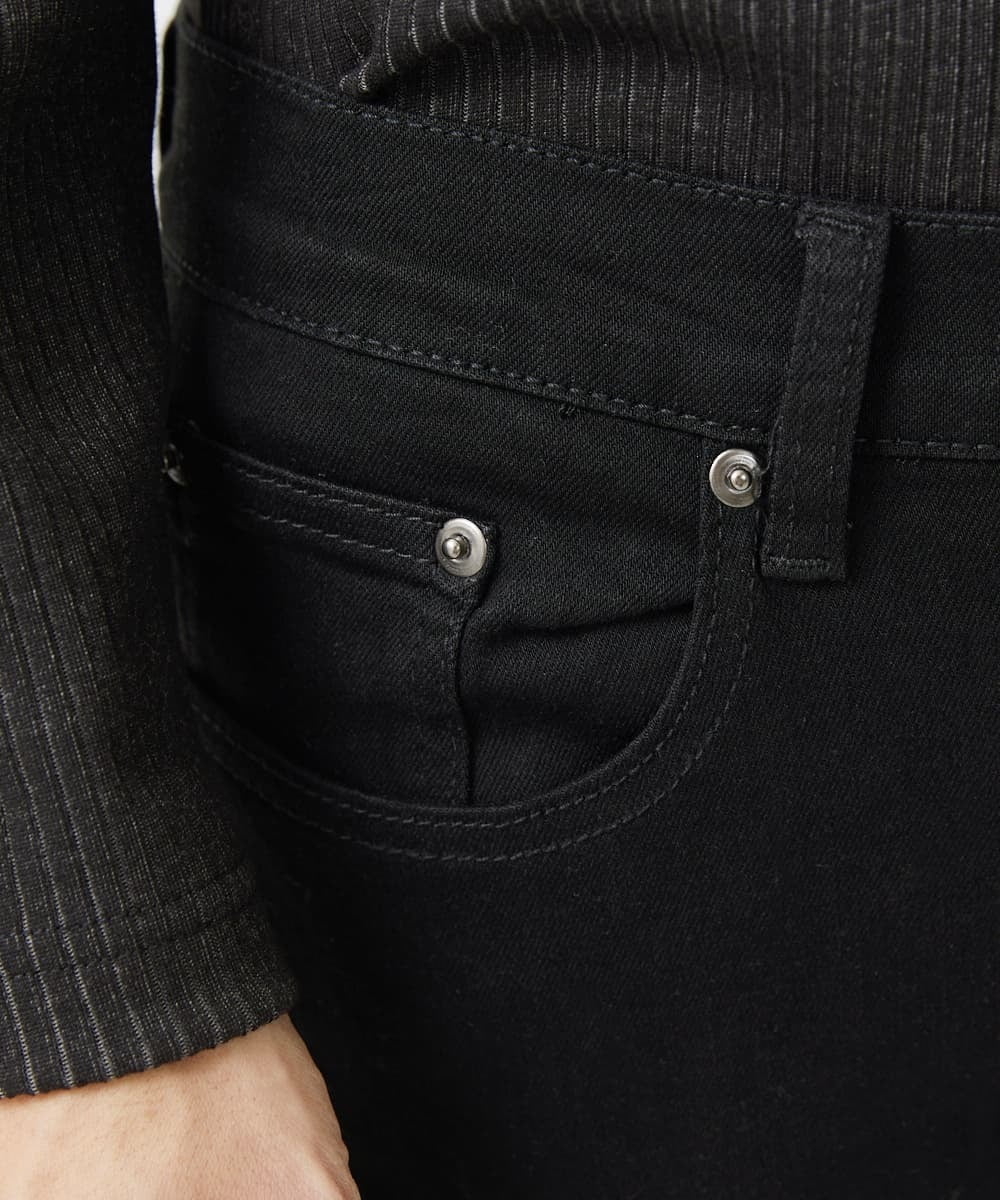 MKLGX88160 MK MICHEL KLEIN HOMME(MKミッシェルクランオム) パッチワークダメージデニム ブラック